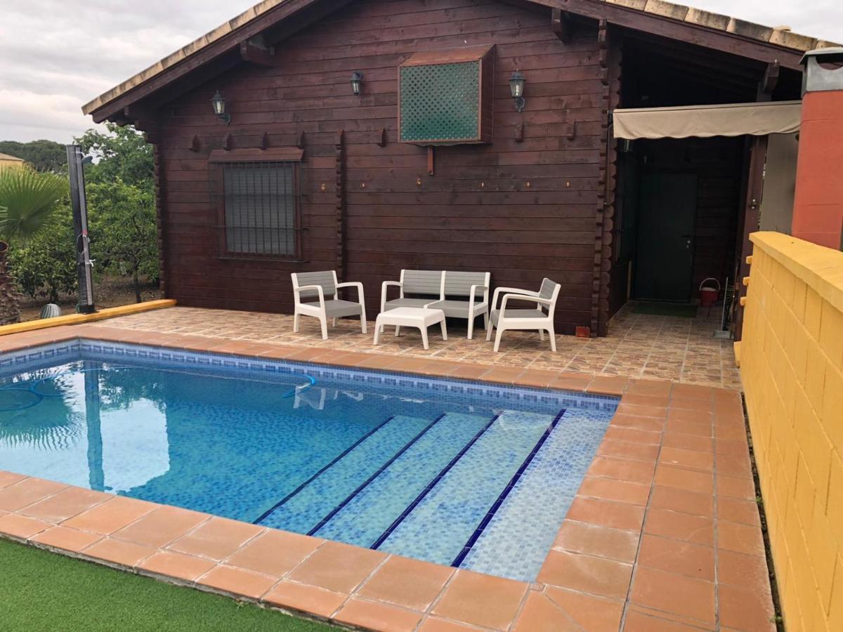 Vila Casa De Madera El Oasis El Palomar Sevilla Exteriér fotografie